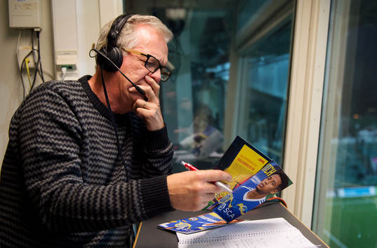 Christer Jonasson, Sveriges Radio, innan fotbollsmatchen i