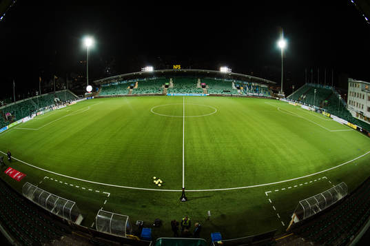 NP3-arena innan fotbollsmatchen i Allsvenskan mellan GIF