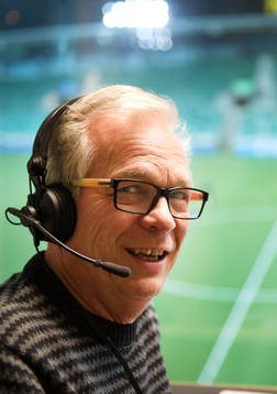 Christer Jonasson, Sveriges Radio, innan fotbollsmatchen i