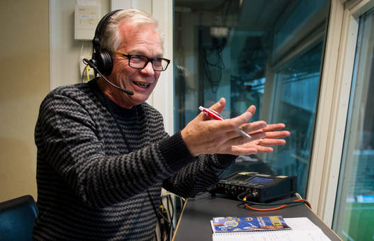 Christer Jonasson, Sveriges Radio, innan fotbollsmatchen i