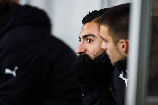 Hammarbys Jiloan Hamad på bänken
