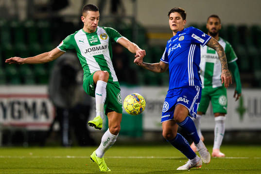Hammarbys Nikola Djurdjic och Sundsvalls David Batanero