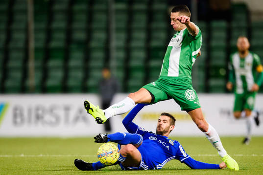 Sundsvalls Juan Jose Ciercoles Sagra och Hammarbys Nikola