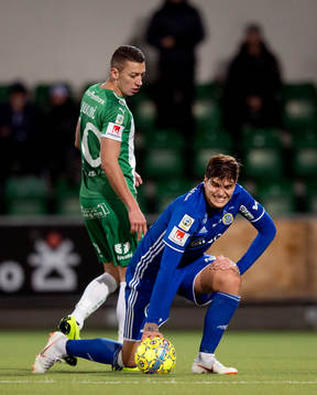 Hammarbys Nikola Djurdjic och Sundsvalls David Batanero som
