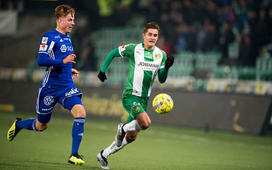 Sundsvalls Eric Björkander och Hammarbys Leo Bengtsson