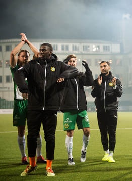 Hammarbys målvakt Edrisa Bojang
