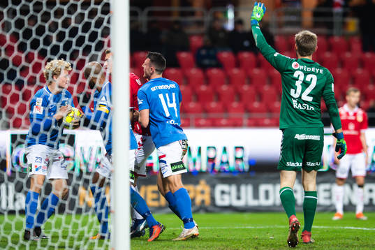 Trelleborgs Salif Camara Jönsson jublar