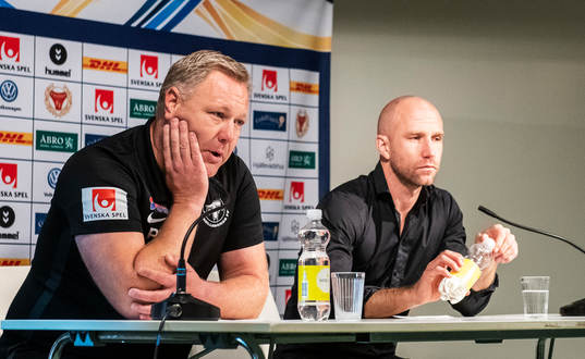 Trelleborgs tränare Patrick Winqvist och Kalmars
