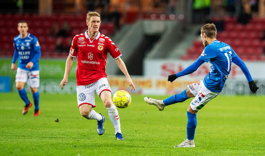 Trelleborgs Zoran Jovanovic och Kalmars Rasmus Elm