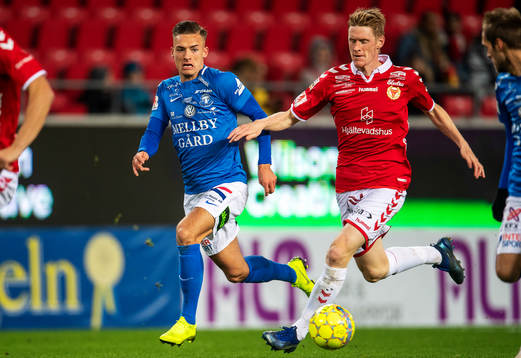 Kalmars Rasmus Elm och Trelleborgs Felix Hörberg
