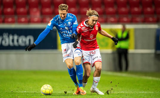 Trelleborgs Marcus Pode och Kalmars Isak Magnusson