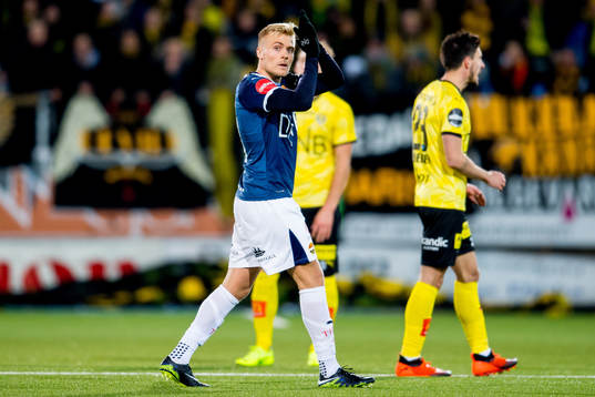 Eirik Ulland Andersen of Strømsgodset is being substituted