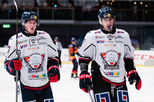 Linköpings Fredrik Karlström och Dan Pettersson deppar