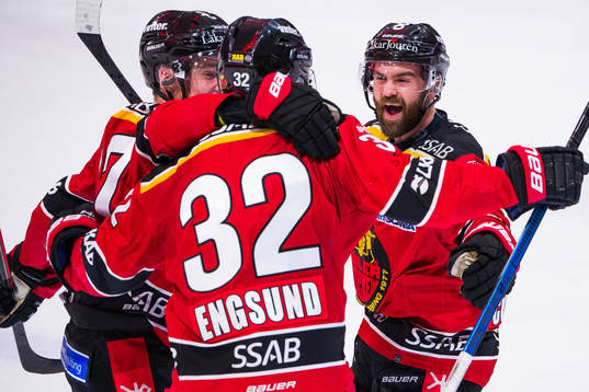 Luleås Nils Lundkvist, Oscar Engsund och Jack Connolly