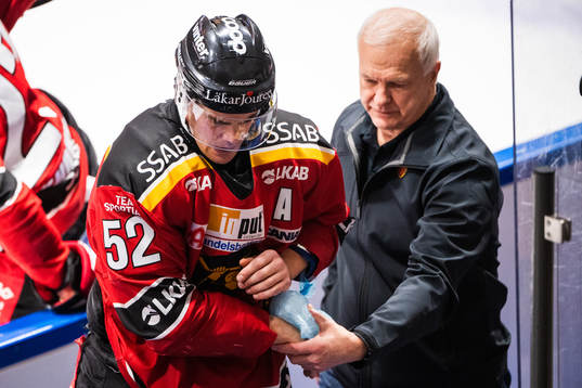 Luleås Karl Fabricius får kyla på handleden