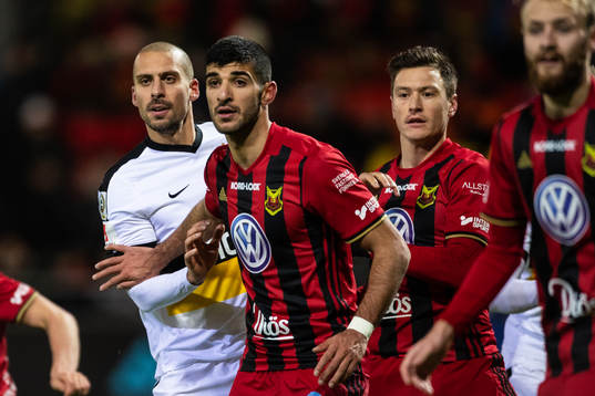s Panos Dimitriadis och Östersunds Rewan Amin