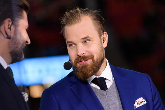 Cmores Sanny Lindström innan ishockeymatchen i SHL mellan