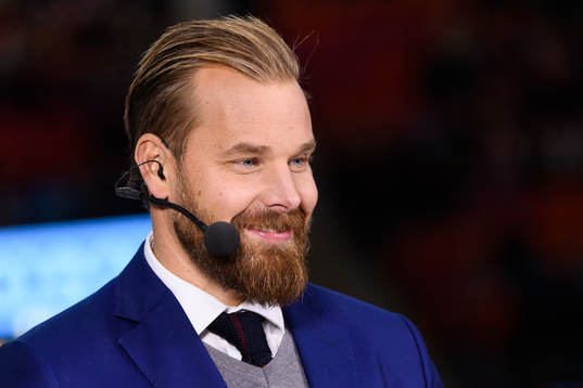 Cmores Sanny Lindström innan ishockeymatchen i SHL mellan