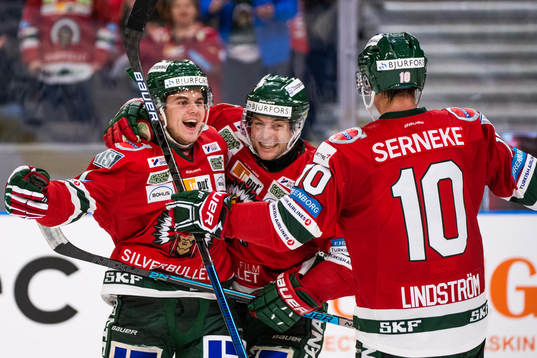 Frölundas Samuel Fagemo, Pathrik Westerholm och Gustav