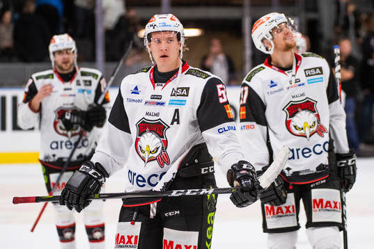 Malmö Redhawks Emil Sylvegård deppar