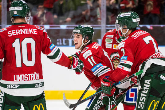 Frölundas Samuel Fagemo jublar