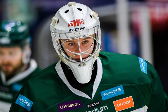 Färjestads målvakt Eric Forsberg
