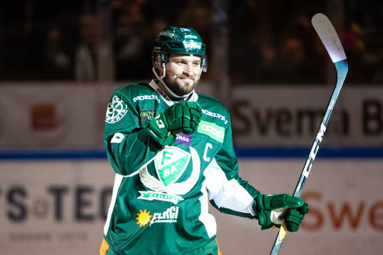 Färjestads Mikael Wikstrand jublar