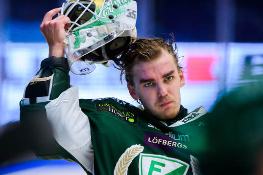 Färjestads målvakt Adam Werner