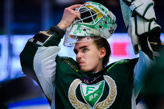 Färjestads målvakt Adam Werner