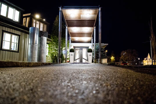 The entrance of the RBK office "Brakka"