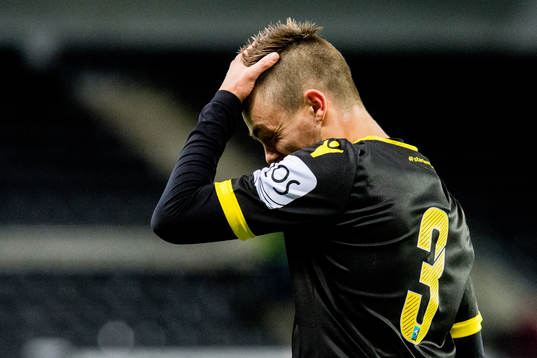 Espen Hammer Berger of Start looks dejected