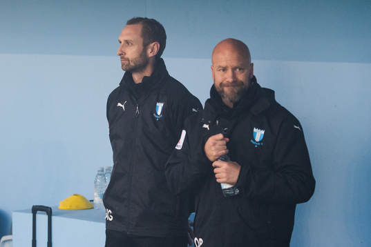 Malmö FFs assisterande tränare Andreas Georgsson och