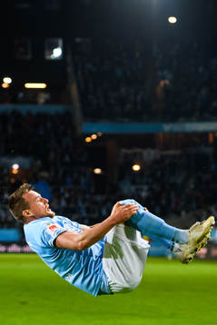 Malmö FFs Eric Larsson jublar