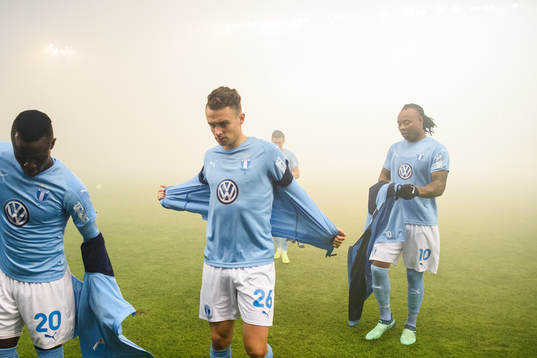 Malmö FFs Bonke Innocent, Andreas Vindheim och Carlos