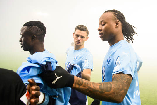Malmö FFs Bonke Innocent, Marcus Antonsson och Carlos