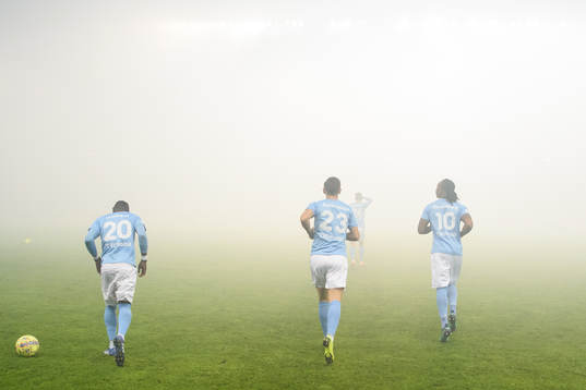 Malmö FFs Bonke Innocent, Marcus Antonsson och Carlos