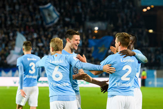 Malmö FFs Marcus Antonsson, Oscar Lewicki jublar med Eric