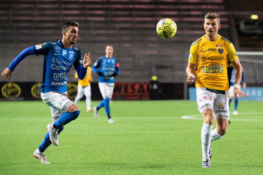 Falkenbergs Erik Pärsson och Norrbys Abbas Mohamad