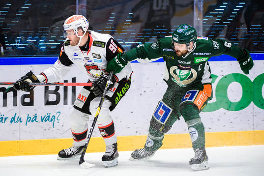 Malmö Redhawks Kim Rosdahl och Färjestads Mikael Wikstrand