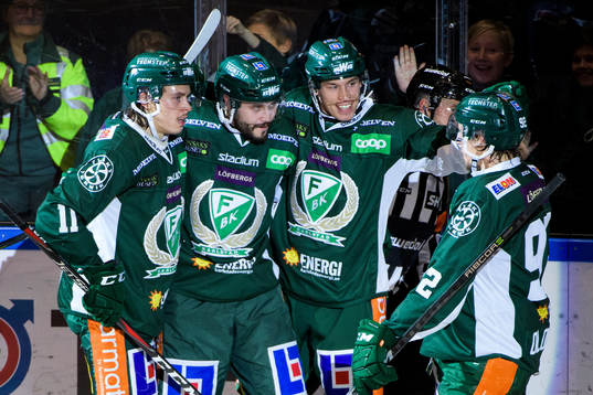 Färjestads Joakim Nygård, Jesse Virtanen, Tomi Sallinen