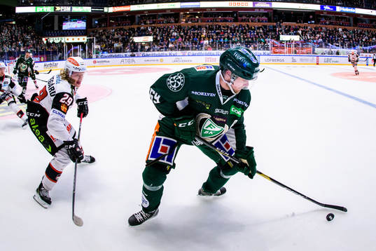 Malmö Redhawks Marcus Sylvegård och Färjestads Linus