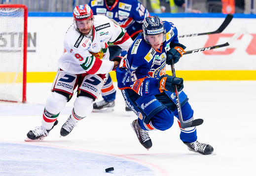 Växjös Dominik Bokk jagas av Moras Andrew Rowe