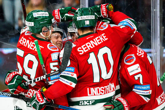 Frölundas Joel Lundqvist jublar