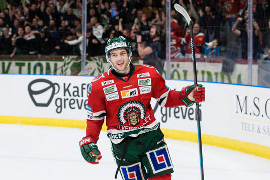 Frölundas Pathrik Westerholm jublar