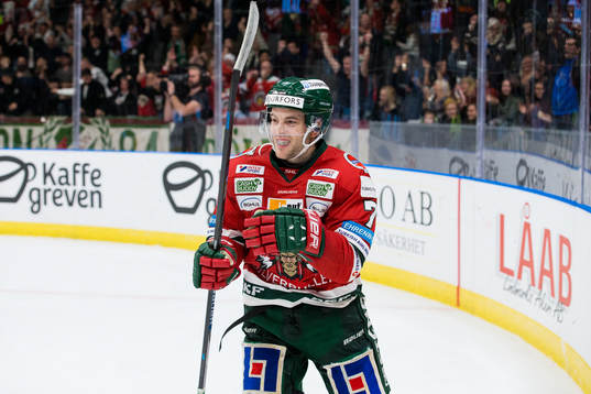 Frölundas Pathrik Westerholm jublar