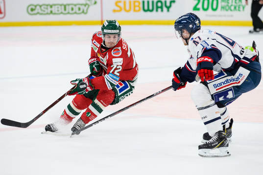 Frölundas Patrik Carlsson och Linköpings Anton Karlsson