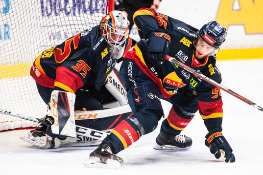 Djurgårdens målvakt Robin Jensen och Robin Norell