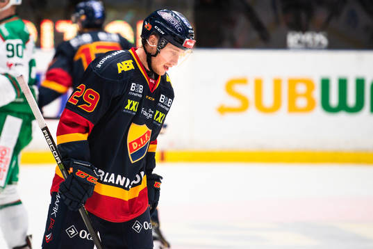 Djurgårdens Sebastian Strandberg deppar
