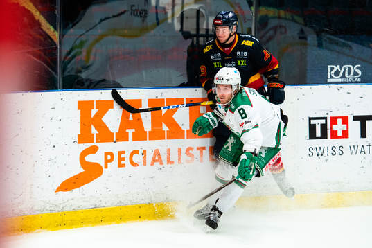 Rögles Linus Sandin och Djurgårdens Tom Nilsson