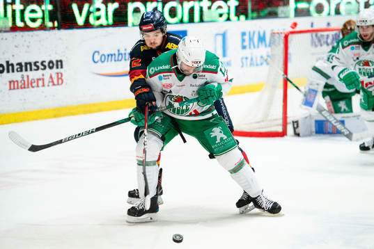 Djurgårdens Emil Bemström och Rögles Taylor Matson